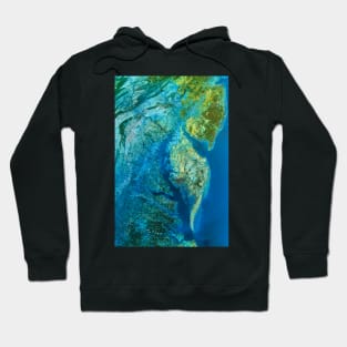 Infrared satellite image of Chesapeake Bay estuary (E552/0087) Hoodie